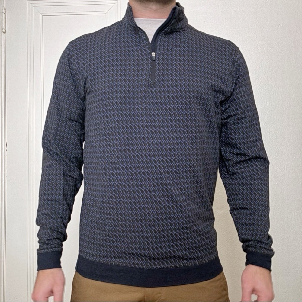 Tasc Performance Men’s 1/4 Zip Pullover Size Medium Blue Slim